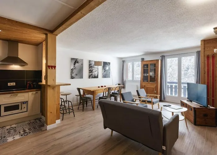 아파트 Les Choucas Spacieux 2ch Parking Calme Vues 5mn Centre 샤모니